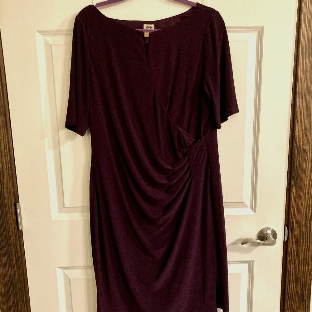 Anne Klein Purple Dress